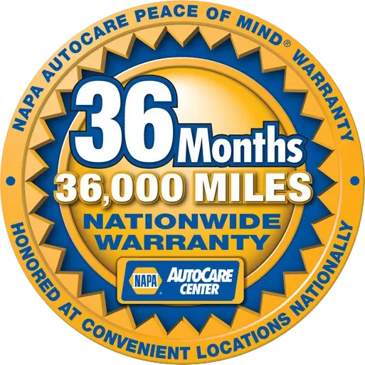 All Repairs Backed By 36 Months/36,000 Miles Nationwide Warranty