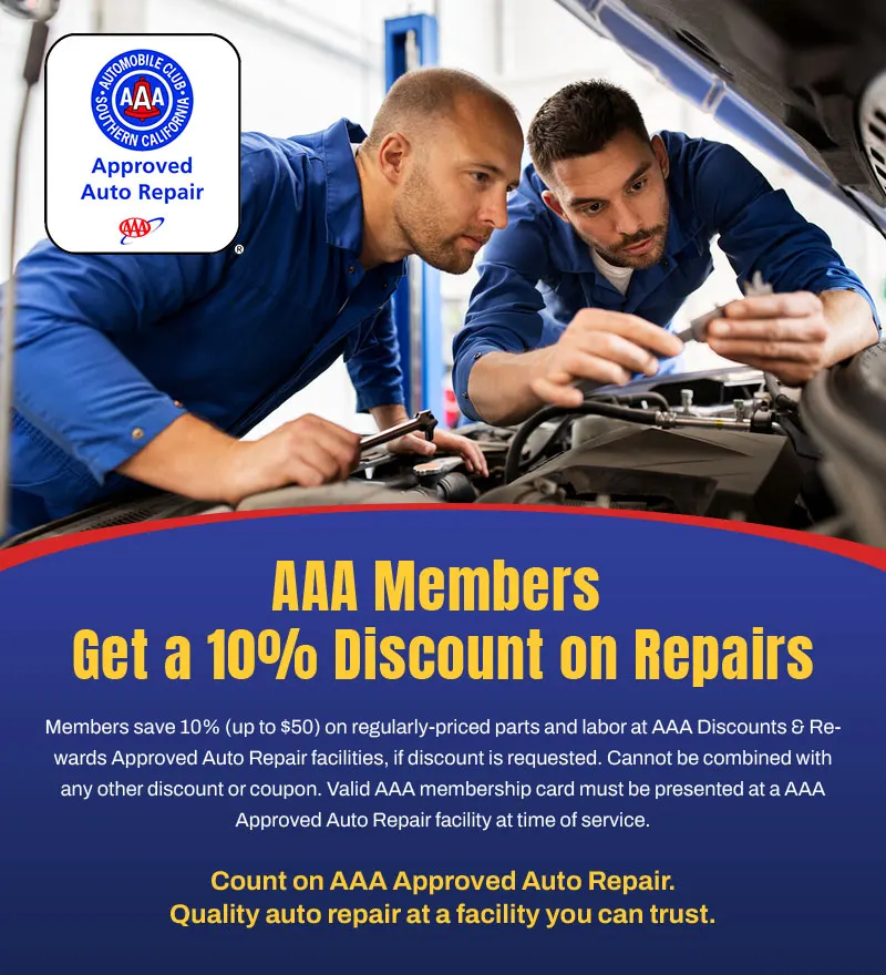 AAA Members get a 10% Discount on Repairs